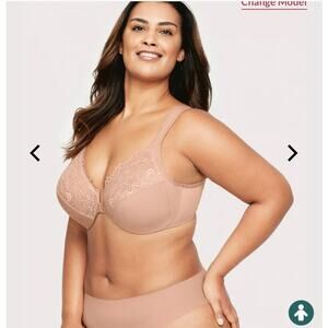 Glamorise WonderWire Front-Closure Bra Size 42G